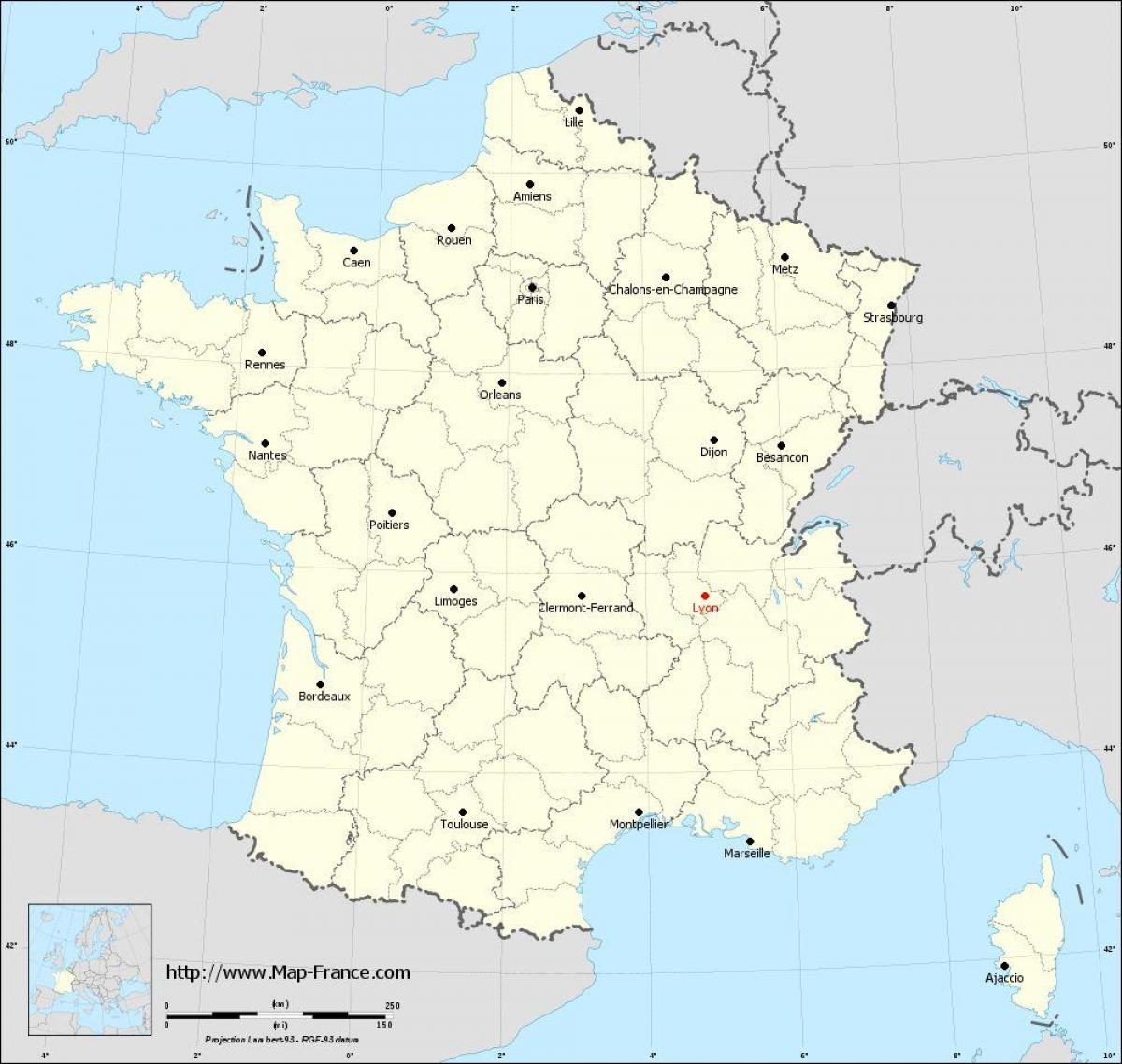 Lyon på kartet