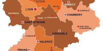 Lyon france region kart